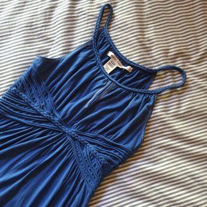 Max Studio Blue Keyhole Mini Dress